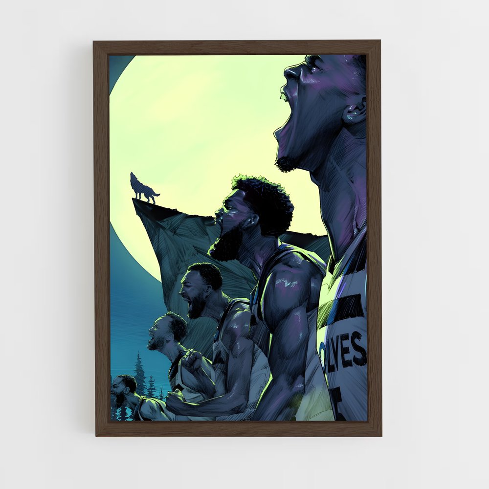 Poster Timberwolves Unleashed – affiche Basketball (vue 5)